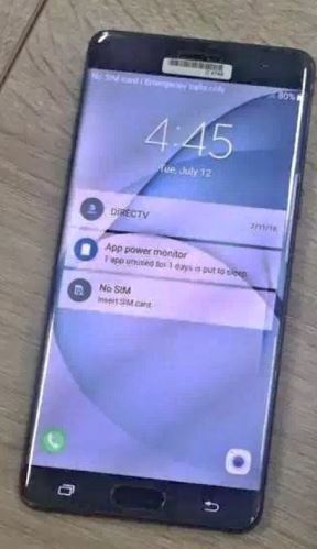 Samsung Galaxy Note 7 skener oka, detalji,