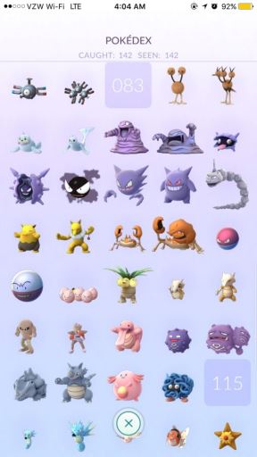 Pokemon GO Uhvatio sve Pokemone