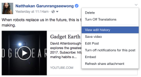 Facebook Edit post