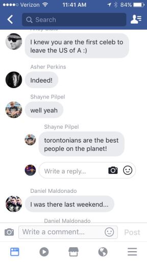 Facebook Messenger komentari