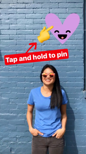 Instagram Stories selfi nalepnice