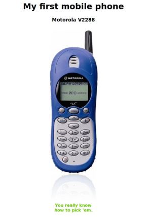 koji je vaš prvi mobilni telefon