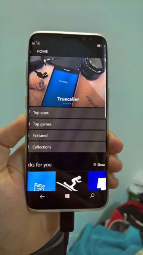 Samsung Galaxy S8 Windows 10 Mobile