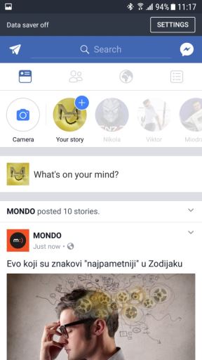 Facebook nova aplikacija