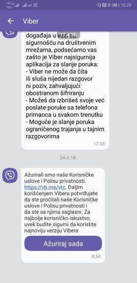 Viber zaštita podataka GDPR Viber aplikacija