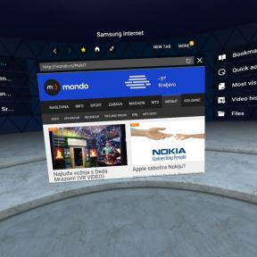 Samsung Galaxy Oculus Gear VR internet unapreden nova verzija Gear VR internet aplikacija