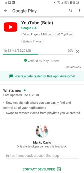 YouTube aplikacija instalirana pet milijardi puta Android OS, YouTube App Android