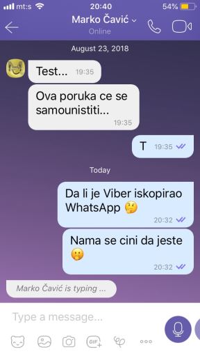 Viber novi izgled, Viber lici na WhatsApp