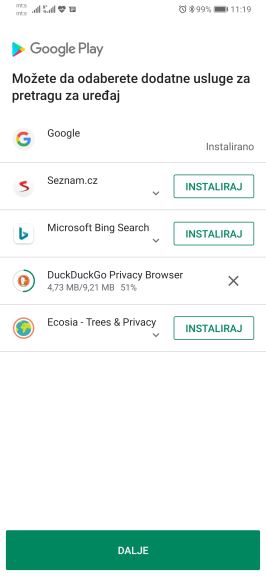 Kako zameniti Chrome i Search drugim aplikacijama, Google Chrome i Google Search izbor aplikacije