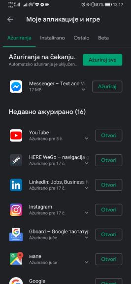 Google Play Store Dark Mode kako aktivirati, Google Play Store Dark Mode Srbija, Google Play Store