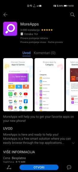 Android aplikacije Huawei telefoni, More Apps Huawei telefoni APKPure prodavnica Android Aplikacija