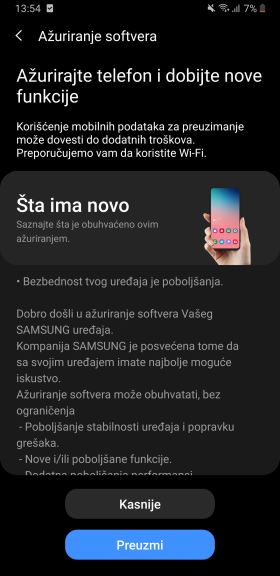 Samsung Galaxy Note9 Samsung One UI 2.1 update dostupan u Srbiji, Samsung One UI 2.1 opcije, novitet