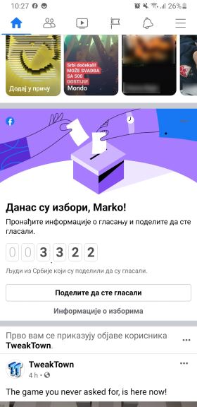 Facebook izbori Srbija 2020, Facebook prati izbore u Srbiji, Facebook poziva na glasanje Izbori 2020