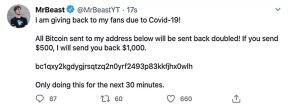 Twitter hakovan Bitcoin prevara, Twitter Bil Gejts, Džef Bezos, Apple, Uber, Kanje Vest, Viz Kalifa