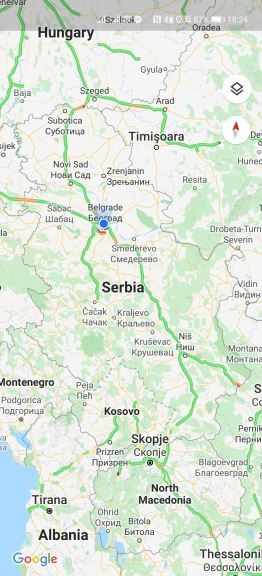 Google Maps novi izgled mapa prirodni tereni, Google Maps menja izgled mapa Srbije, Google Maps SRB