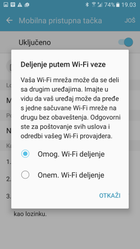 Samsung Galaxy S7 i S7 edge Wi-Fi veza prosledivanje