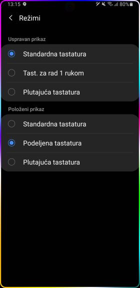 Samsung podeljena tastatura, Kako podeliti tastaturu, Lakše kucanje na tastaturi, Samsung tastatura