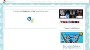 vaterpolo kapica sa zastavom Srbije na Facebook slici profila