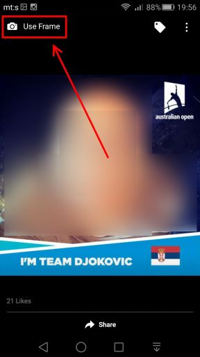 Australian Open Novak Djokovic Facebook profilna slika