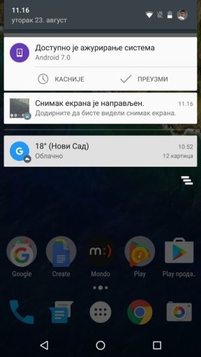 Kako update na Android 7.0