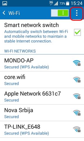 Otkljucan Wi-Fi notifikacija kako je iskljuciti