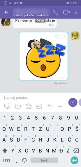 Viber Bitmoji licni stikeri kako slati licne stikere Viber aplikacija 