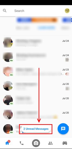 Messenger skrivena poruka, Kako procitati sve Messenger poruke, Kako naci Messenger poruku