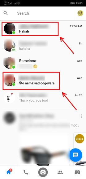 Messenger skrivena poruka, Kako procitati sve Messenger poruke, Kako naci Messenger poruku
