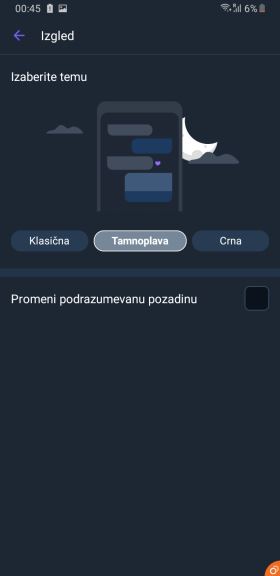 Viber crna tema aplikacije, Kako da zamenim temu Viber aplikacije, Viber Dark Mode crna tema