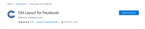 Stari Facebook društvene mreže interfejs  izgled Google Chrome Microsoft Edge FireFox Opera
