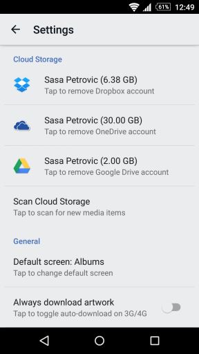 Muzicki plejeri za Android 