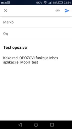 Google Inbox aplikacija