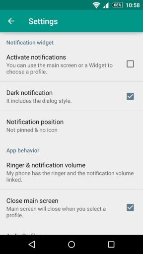 Audio profili u Android Lollipop verziji