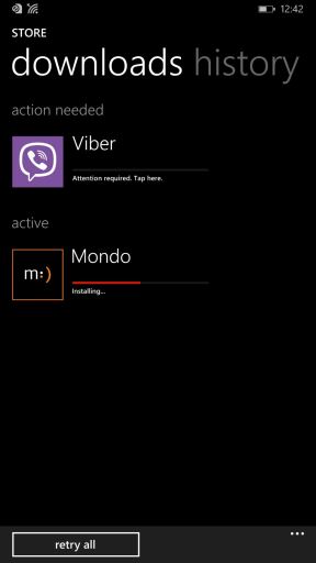 MONDO Windows Phone aplikacija