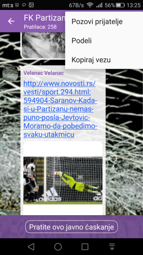 FK Partizan Viber public chat