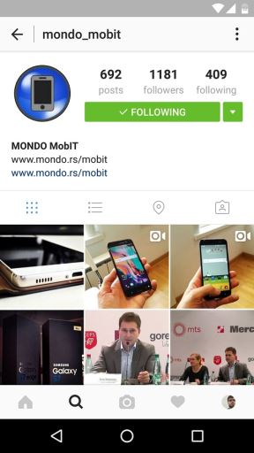 Instagram za Android 7.21.1 verzija