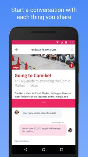 Spaces Google aplikacija za YouTube, Chrome, Google Search cetovanje