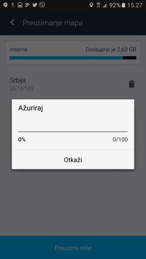 Here WeGo GPS mape Srbije