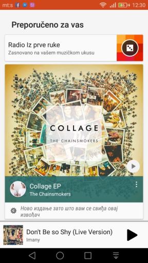 Google Play Music update nova verzija u Srbiji