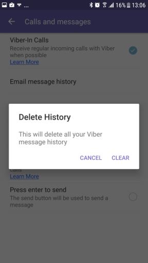 Viber tajne poruke, samouništavanje Viber poruka