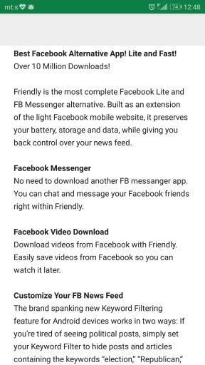 Zamena za Facebook i Messenger aplikacije FRIENDLY Android i iOS aplikacija