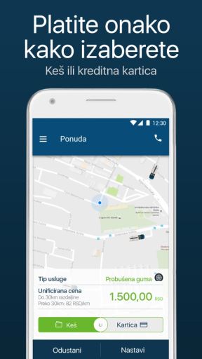 Mile Cvik, aplikacija za pomoc na putu, Android, iOS