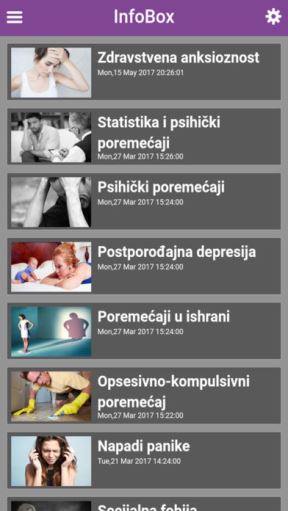 Saveti psihologa, Održavanje mentalnog zdravlja aplikacija Krug Zdravlja