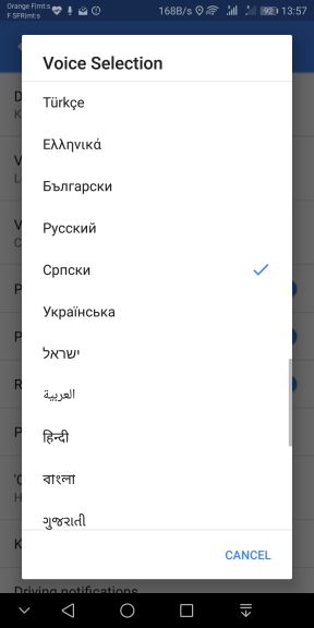 Google Maps navigacija srpski jezik kako podesiti