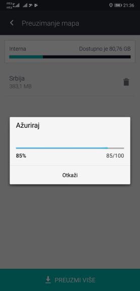 GPS Mape Srbije navigacija besplatno bez interneta Here WeGo mapa Srbije, Offline mape Srbije 