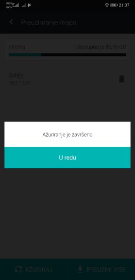 GPS Mape Srbije navigacija besplatno bez interneta Here WeGo mapa Srbije, Offline mape Srbije 
