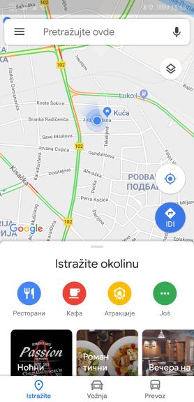 Google Maps novi izgled aplikacije, Google Maps Material Design