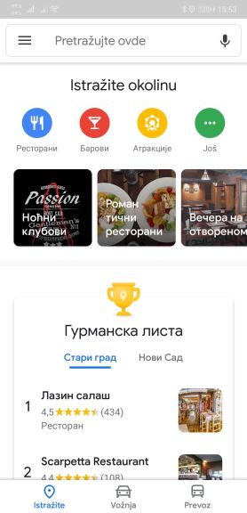 Google Maps novi izgled aplikacije, Google Maps Material Design