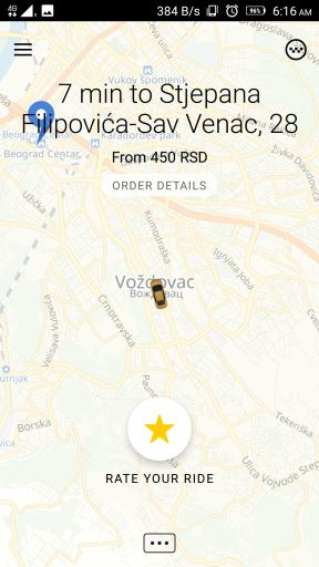 Yandex taksi aplikacija za Yandex taksi