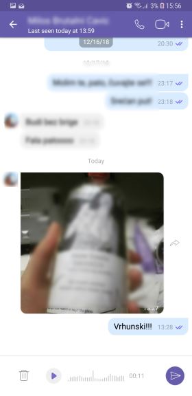 Viber glasovne poruke 15 minuta trajanje